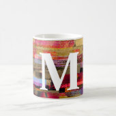 Monogram Colorful Abstract Mug (Centre)
