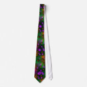 Monogram Colorful Bokeh Pumpkins Business Necktie Stropdas (Voorkant)