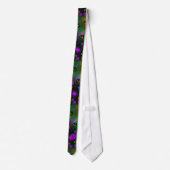 Monogram Colorful Bokeh Pumpkins Business Necktie Stropdas (Achterkant)