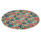 Monogram | Colorful Polka Dot Cactus Pattern Snijplank (Hoek)