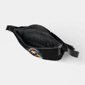 Monogram Cool Neon Retro DJ Sloth Heuptasje (Open)