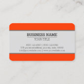 Monogram Coquelicot Solid Color Achtergrond Visitekaartje (Achterkant)