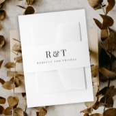 Monogram Couples Wedding Uitnodigingen Wikkel