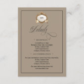 Monogram Creat QR Code Enclosure Card Informatiekaartje (Voorkant)