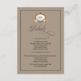 Monogram Creat QR Code Enclosure Card Informatiekaartje