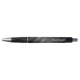 Monogram crème Black Grey Stripes Pen