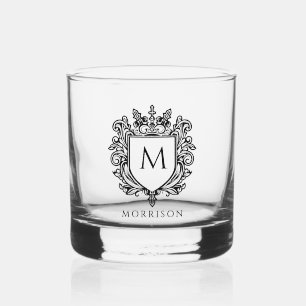 Monogram Crest Bedrukt Whisky Glas