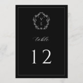  Monogram Crest Black Wedingnummer Programma (Voorkant)