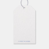 Monogram Crest Custom Gift Labels Cadeaulabel (Achterkant)