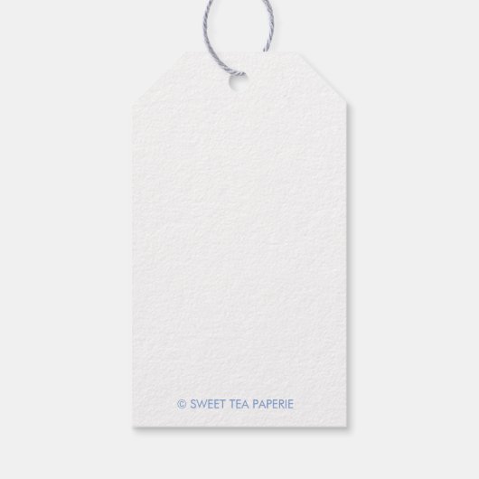 Monogram Crest Custom Gift Labels Cadeaulabel (Achterkant)