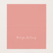 Monogram Crest Gold Blush Mariage Cartes de Place (Intérieur déplié)