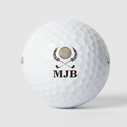 Monogram Crest Golfballen (Voorkant)