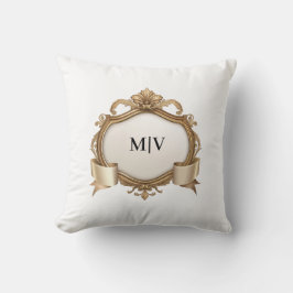 Monogram Crest Personalized  Kussen