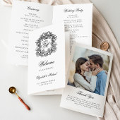 Monogram Crest Wedding Fotoprogramma