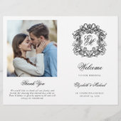 Monogram Crest Wedding Fotoprogramma (Voorkant)