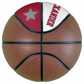 Monogram Crimson Red, White, Grey Basketbal (Rechts)