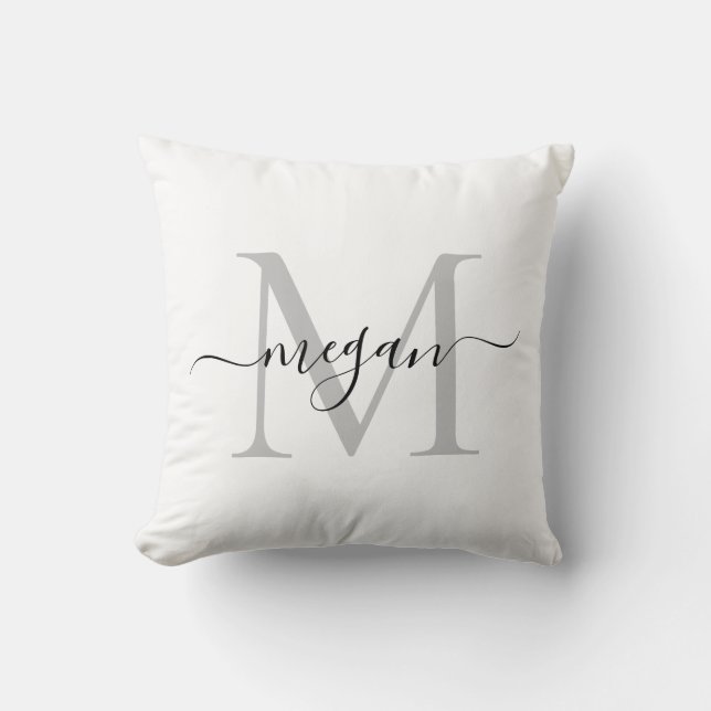 Monogram Cushion - Add your Name Kussen (Voorkant)