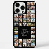 Monogram Custom 37 Photo Collage Case-Mate iPhone Case (Achterkant)
