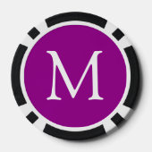 Monogram Custom Uw brief en kleuren poker chips (Achterkant)