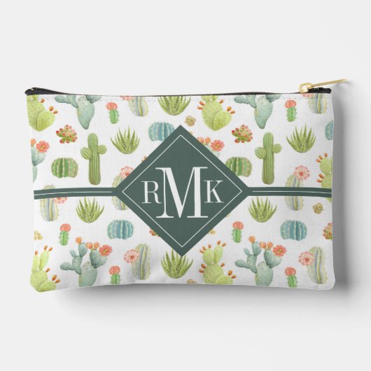 Monogram | Cute Cactus Standing Pattern Etui (Achterkant)