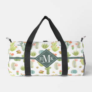 Monogram Cute Cactus Standing Pattern Plunjezak