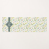 Monogram | Cute Cactus Standing Pattern Yogamat (Voorkant (horizontaal))