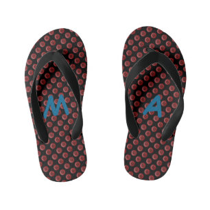  monogram Cute Cool Fun Unique Kinder Teenslippers