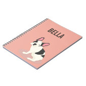 Monogram. Cute French Bulldog. Notitieboek (Linkerzijde)