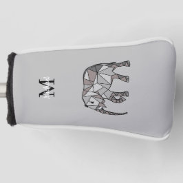 Monogram Cute Graphics Elephant, speciaal aangepas Golfheadcover