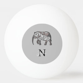 Monogram Cute Graphics Elephant, speciaal aangepas Pingpongballen