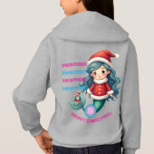 Monogram Cute Little Mermaid Célébrer Noël (Dos)