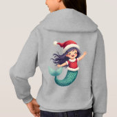 Monogram Cute Little Mermaid Célébrer Noël (Dos)