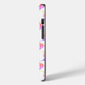 Monogram Cute Pink Fish Patroon Case-Mate iPhone Case (Achterkant / Links)