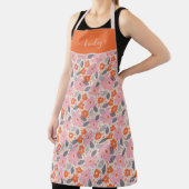 Monogram | Cute Retro Floral Pattern Schort (Insitu)