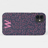Monogram Cute Unique Abstract Patroon Case-Mate iPhone Case (Achterkant (horizontaal))