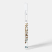 Monogram Cute Woodland Fox Waterverf Floral Name Case-Mate iPhone Case (Achterkant / Links)