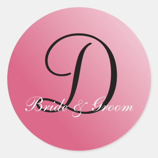 Monogram D aanpasbaar zegel (Voorkant)