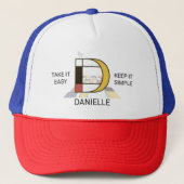 Monogram D - Danielle Trucker Pet (Voorkant)