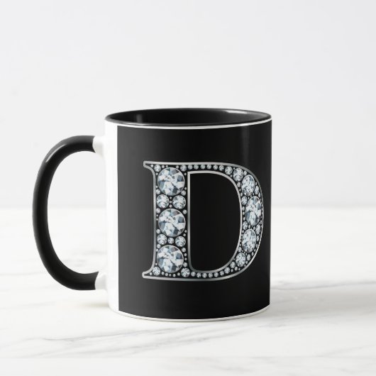 Monogram D Faux Diamond Mok (Links)
