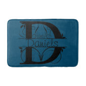 Monogram D Initiaal Bath, Kitchen Mat Kies Kleur (Voorkant)