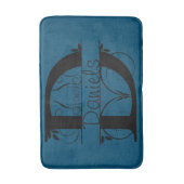 Monogram D Initiaal Bath, Kitchen Mat Kies Kleur (Voorkant Verticaal)