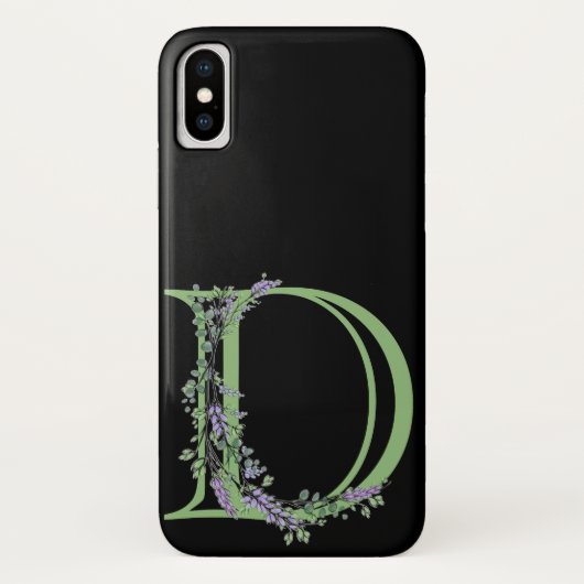 Monogram D Lavendel Eucalyptus Case-Mate iPhone Case (Achterkant)