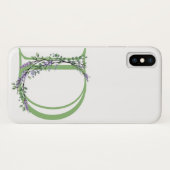 Monogram D Lavendel Eucalyptus Case-Mate iPhone Case (Achterkant (horizontaal))
