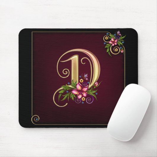 Monogram D Mousepad Muismat (Met muis)