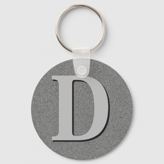 Monogram D Sleutelhanger (Voorkant)