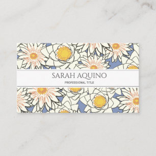 Monogram Daisy Spring Pattern Visitekaartje