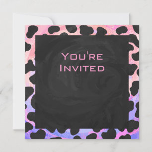 Monogram Dalmatian Black en Pink Kaart