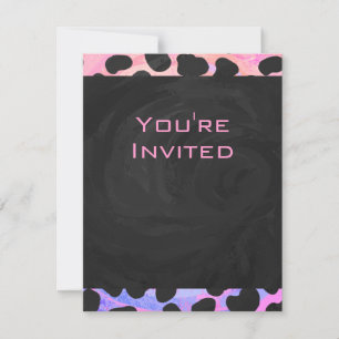 Monogram Dalmatian Black en Pink Kaart