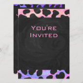 Monogram Dalmatian Black en Pink Kaart (Voorkant / Achterkant)