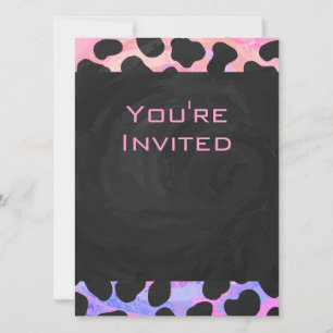 Monogram Dalmatian Black en Pink Kaart